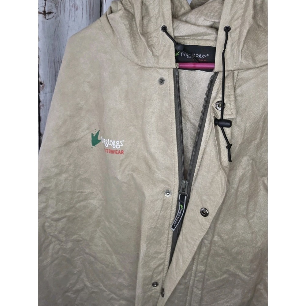 FROGG TOGGS RAIN GEAR KHAKI PRO ACTION MENS JACKET-WET FISHING HIKING CYCLING 2X